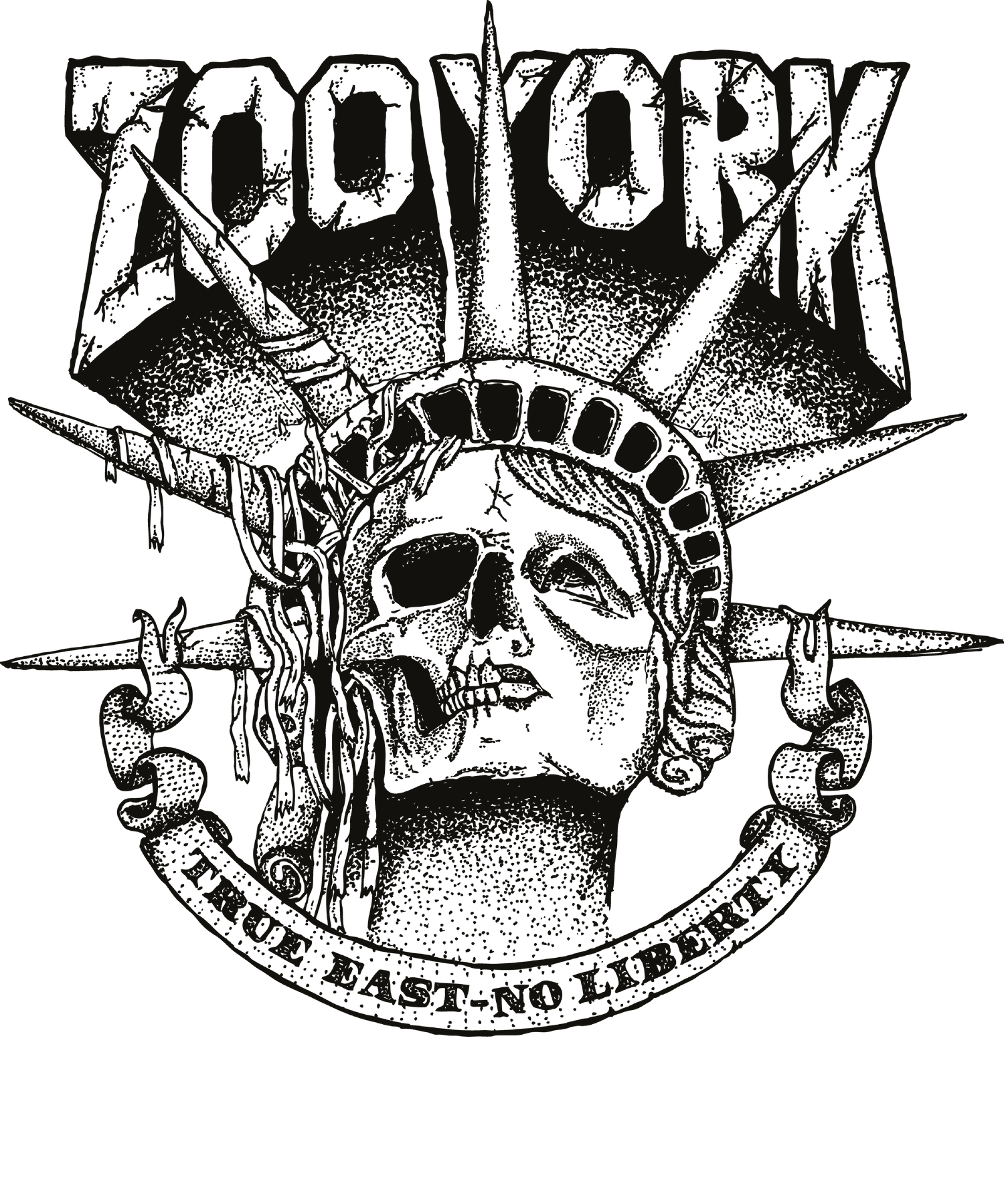 Zoo York True East No Liberty Skull T-Shirt