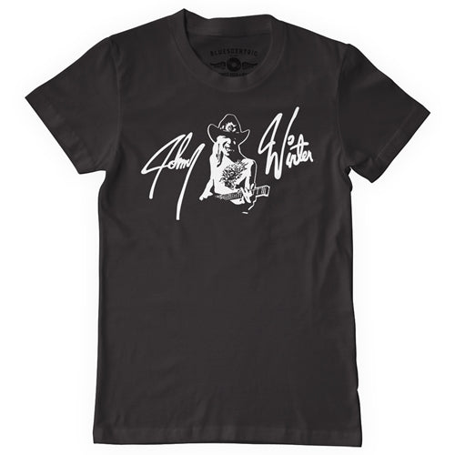 Official JOHNNY WINTER T-Shirts - A Must-Have for Blues Lovers 