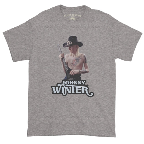 JOHNNY WINTER Superb T-Shirt, Guitar