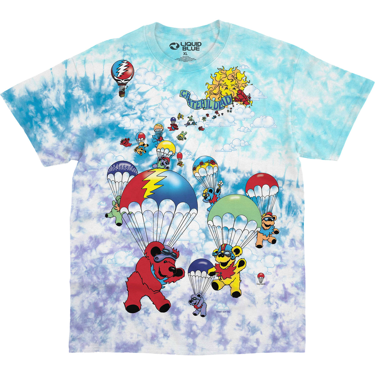 GRATEFUL DEAD T-Shirt, PARACHUTING BEARS