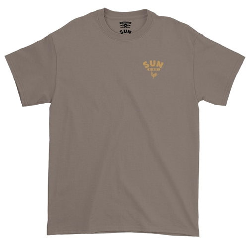 SUN RECORDS Superb T-Shirt, Logo Pocket Taupe