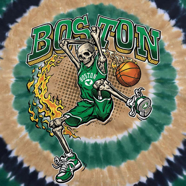 DUNKER BASKETBALL SKELETON T-Shirt, Boston