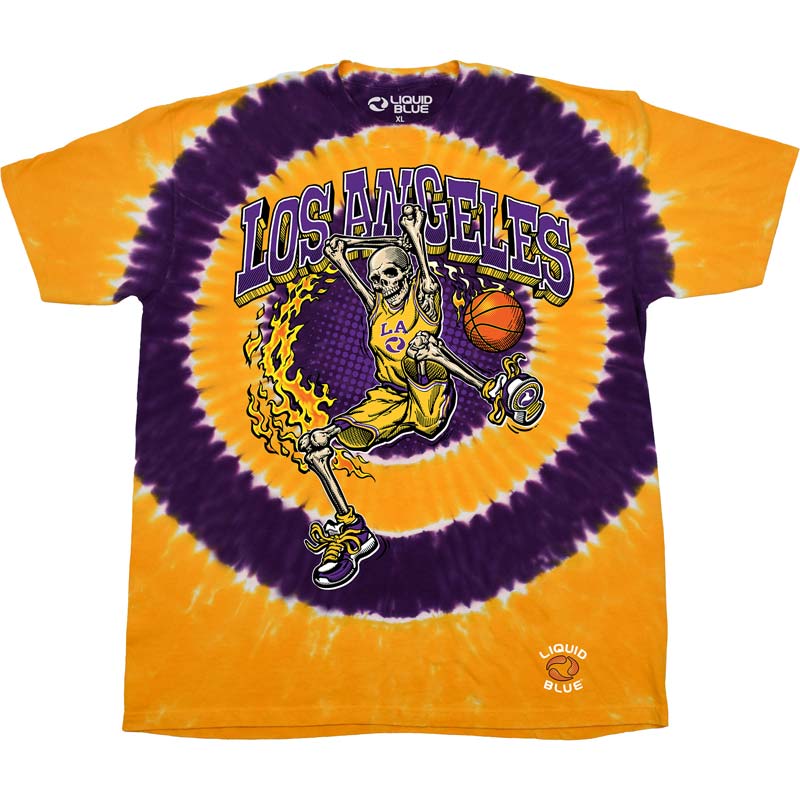 DUNKER BASKETBALL SKELETON T-Shirt, Los Angeles