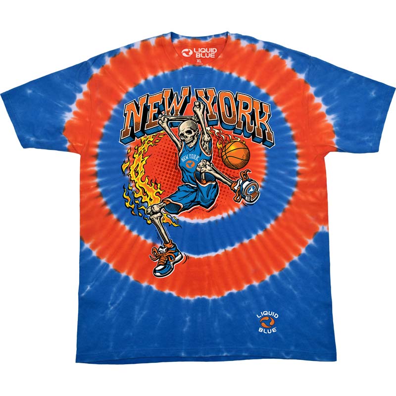 DUNKER BASKETBALL SKELETON T-Shirt, New York | Authentic Band Merch