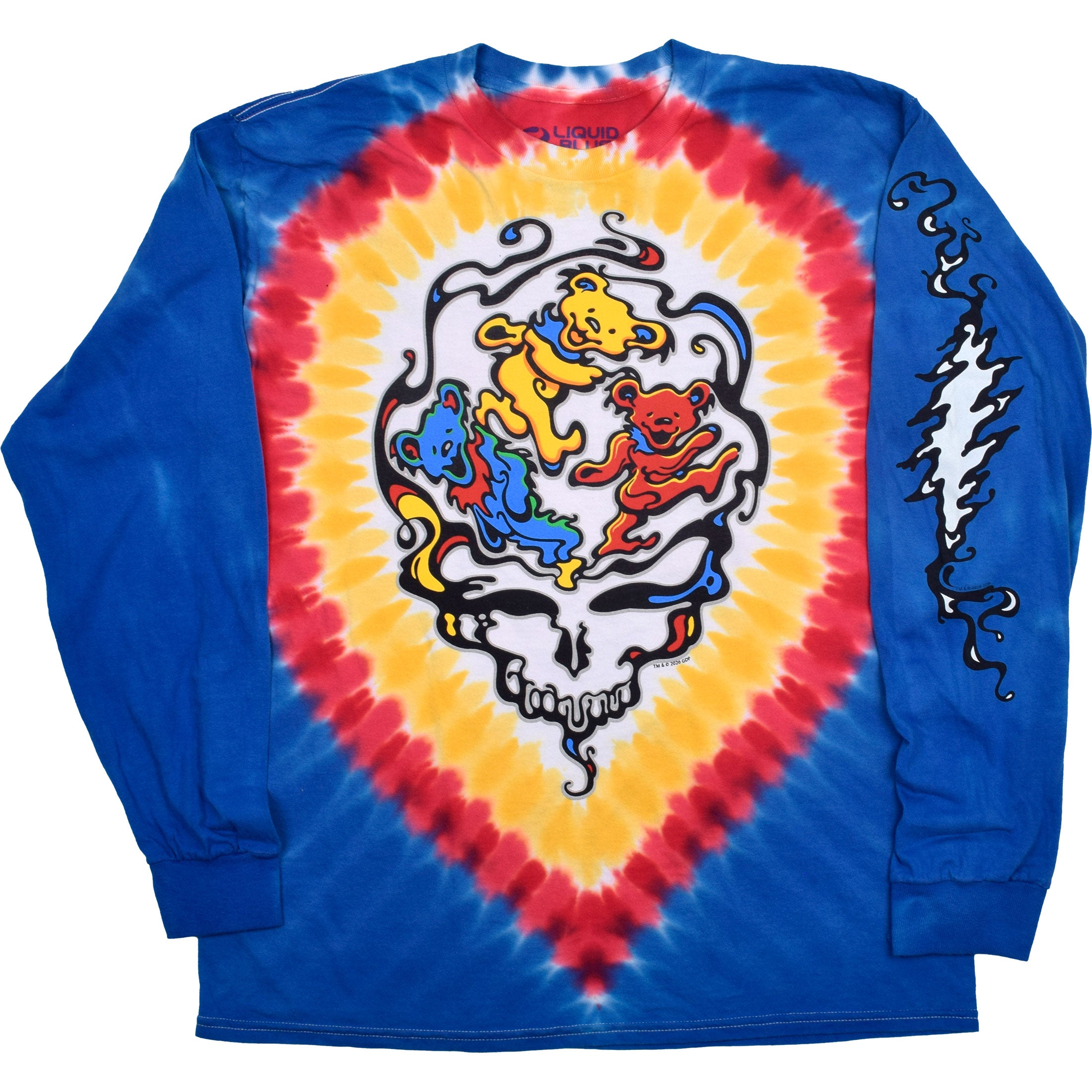 GRATEFUL DEAD Long Sleeve T-Shirt, Liquid Bears