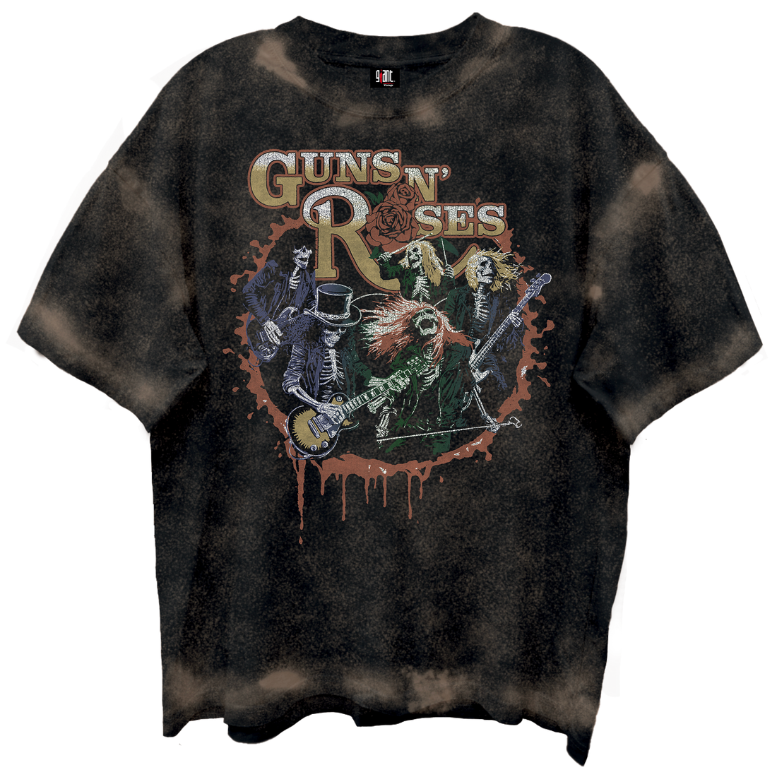 GUNS N ROSES Oversized T-Shirt, SKELTONS LIVE
