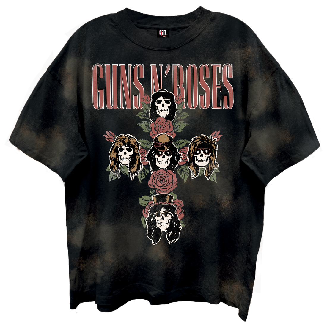 GUNS N ROSES Oversized T-Shirt, ROSE CROSS
