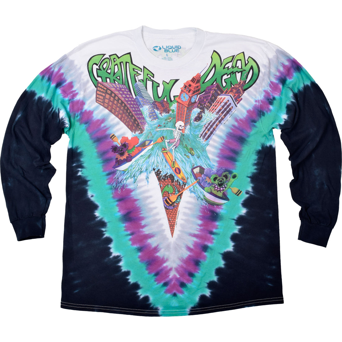 GRATEFUL DEAD Long Sleeve T-Shirt, Wake of The Flood