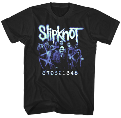 SLIPKNOT T-Shirt, MEMBER NUMBERS PHOTO