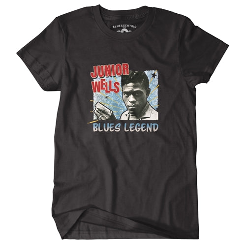 JUNIOR WELLS Superb T-Shirt, Blues Legend