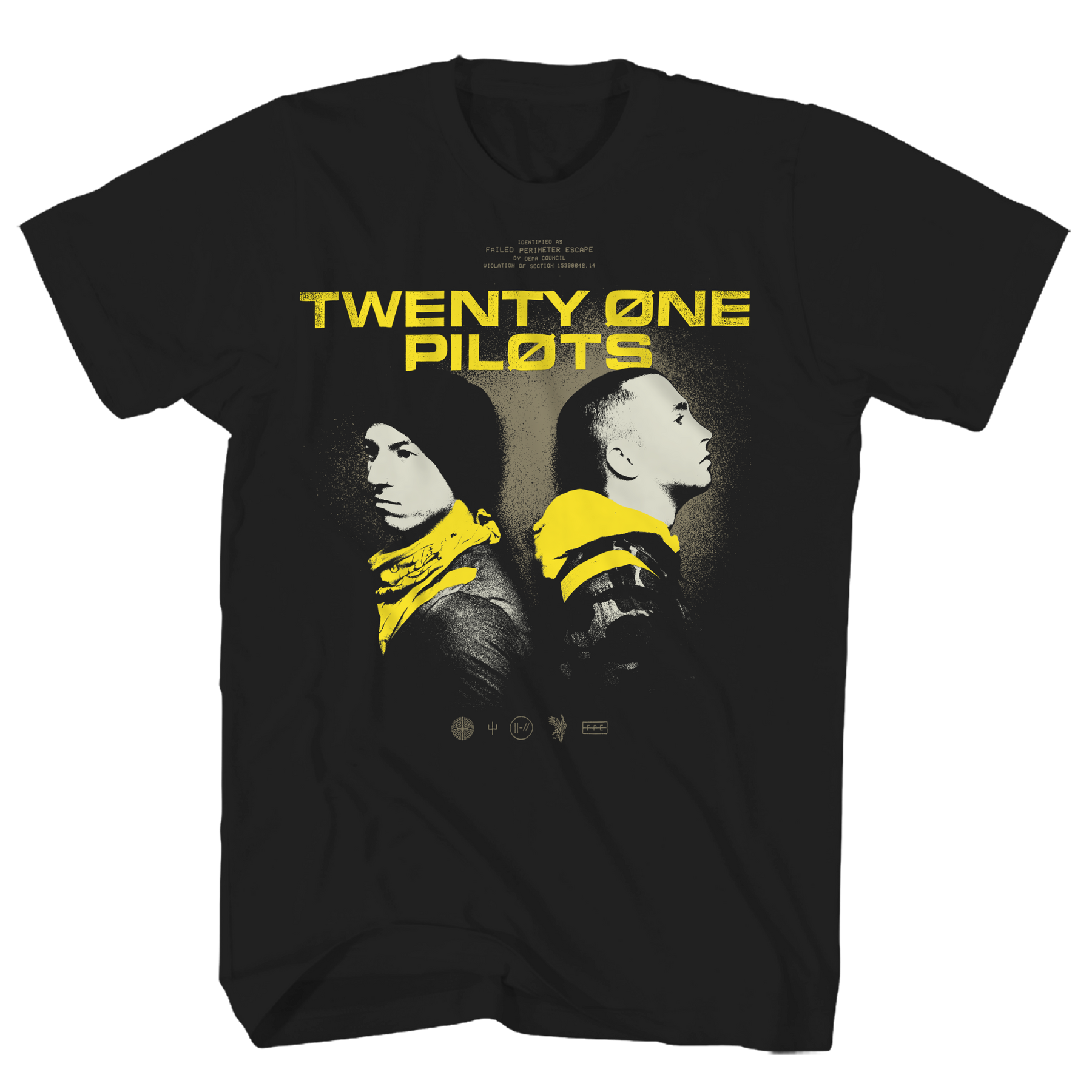TWENTY ONE PILOTS T-Shirt, BACK2BACK