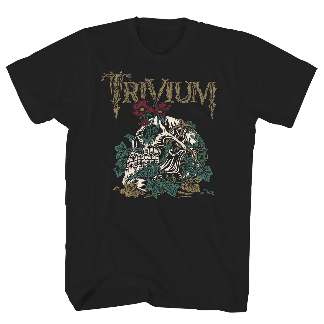 TRIVIUM Powerful T-Shirt, SKELETON HEAD