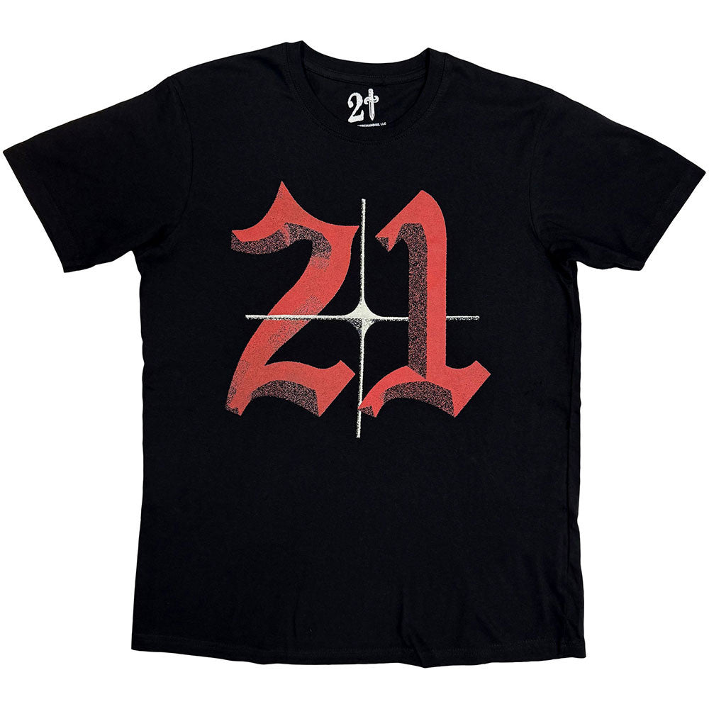 21 SAVAGE Attractive T-Shirt, Death Before Dishonor Daggers