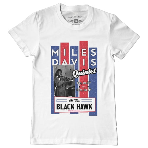 MILES DAVIS Superb T-Shirt, At The Blackhawk White