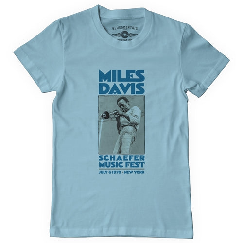 MILES DAVIS Superb T-Shirt, New York City Blue