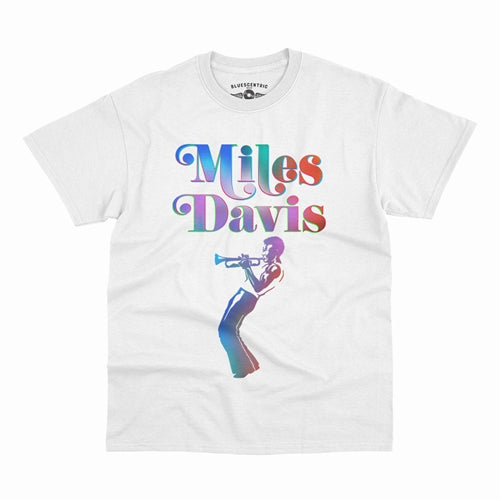 MILES DAVIS Superb T-Shirt, Neon White