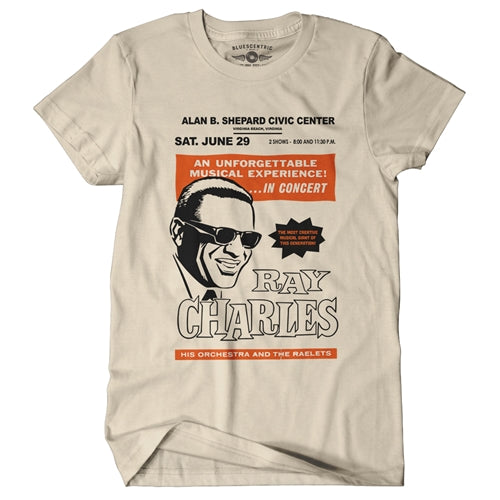 RAY CHARLES Superb T-Shirt, In Concert