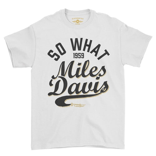 MILES DAVIS Superb T-Shirt, So What 1959 White