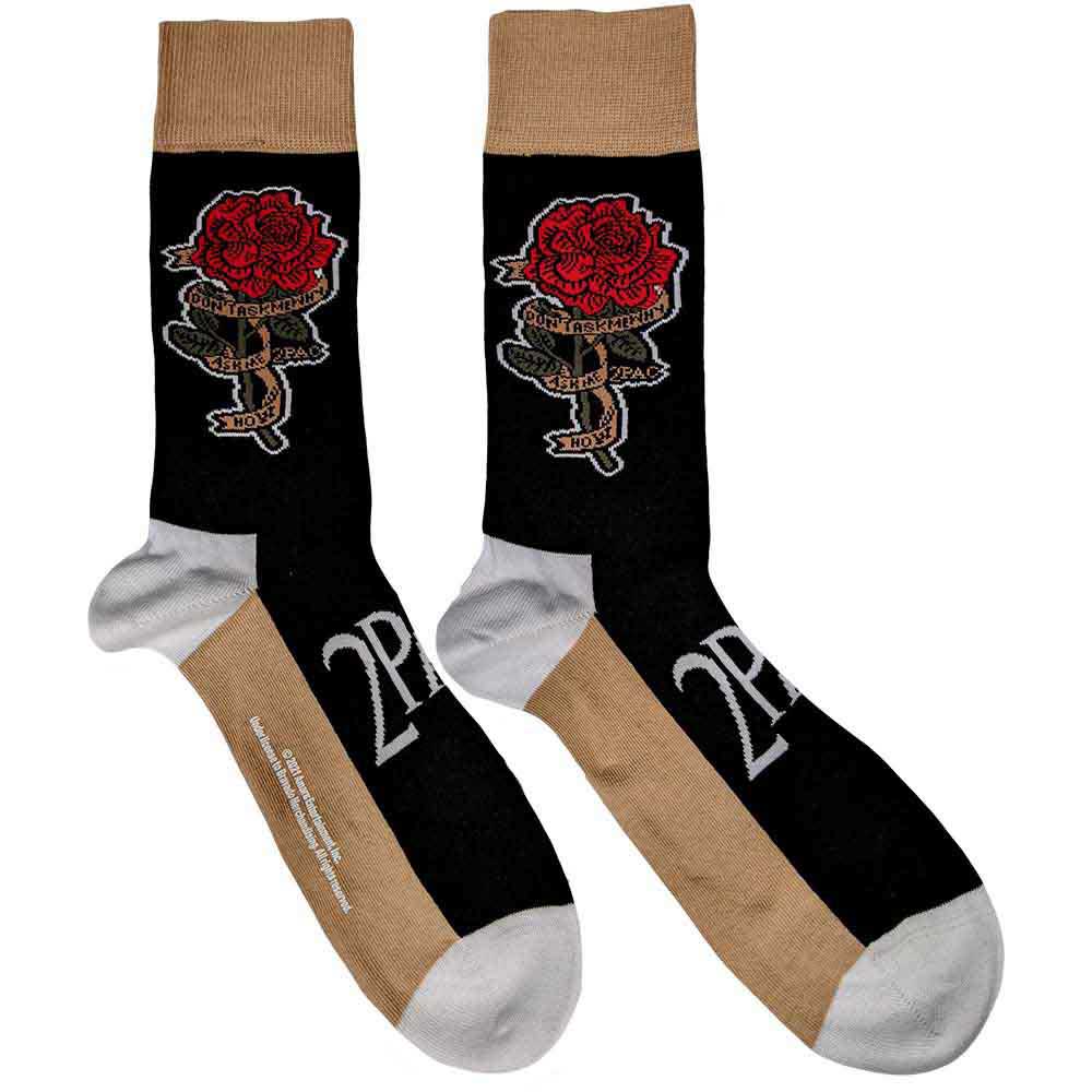 TUPAC Unisex Ankle Socks, Rose
