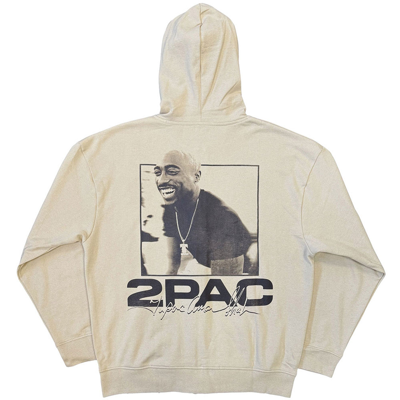 TUPAC Attractive Hoodie, Logo &amp; Black Portrait