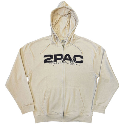 TUPAC Attractive Hoodie, Logo &amp; Black Portrait