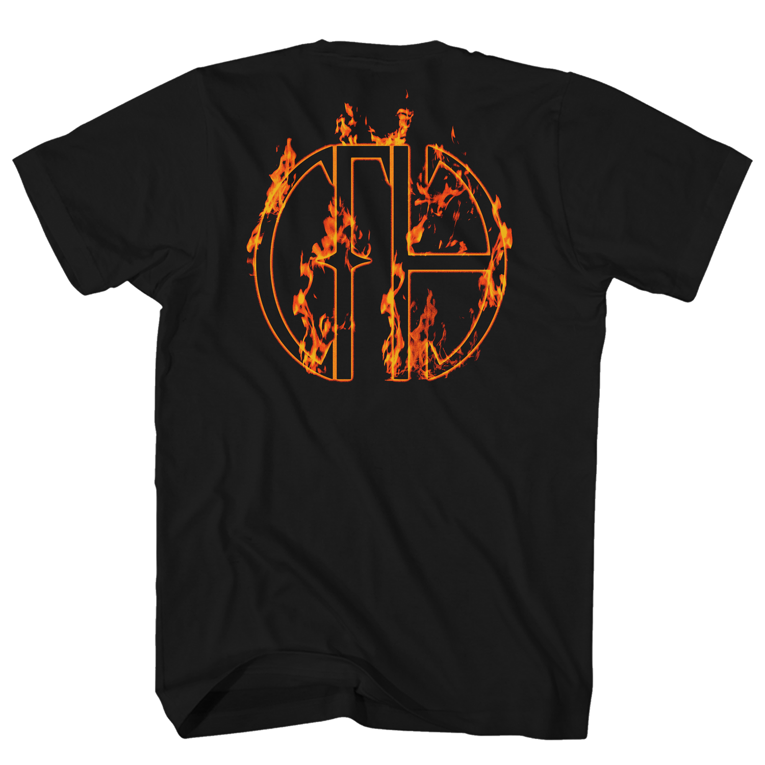 PANTERA Attractive T-Shirt, FLAMES BAND PHOTO