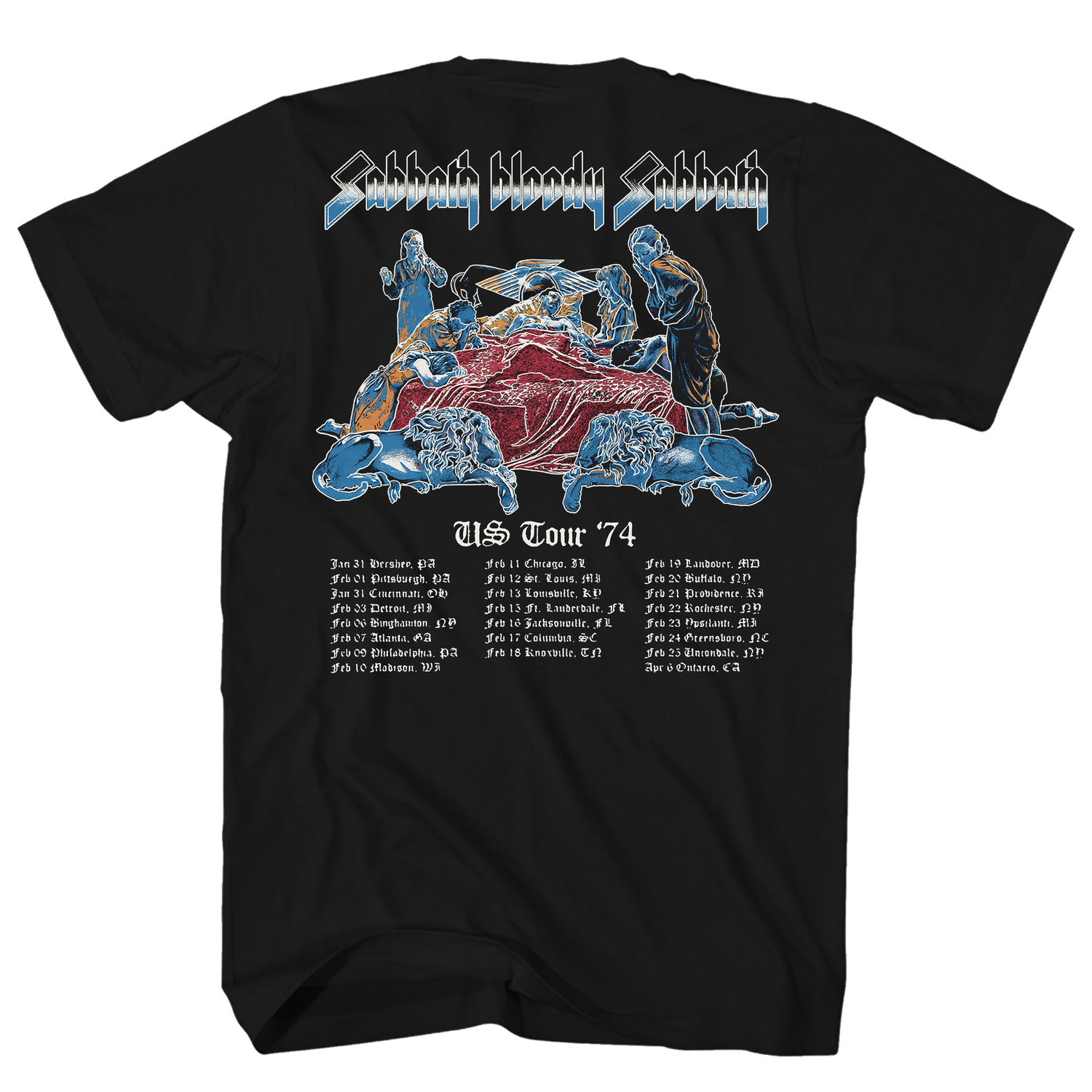 BLACK SABBATH T-Shirt, US TOUR 74