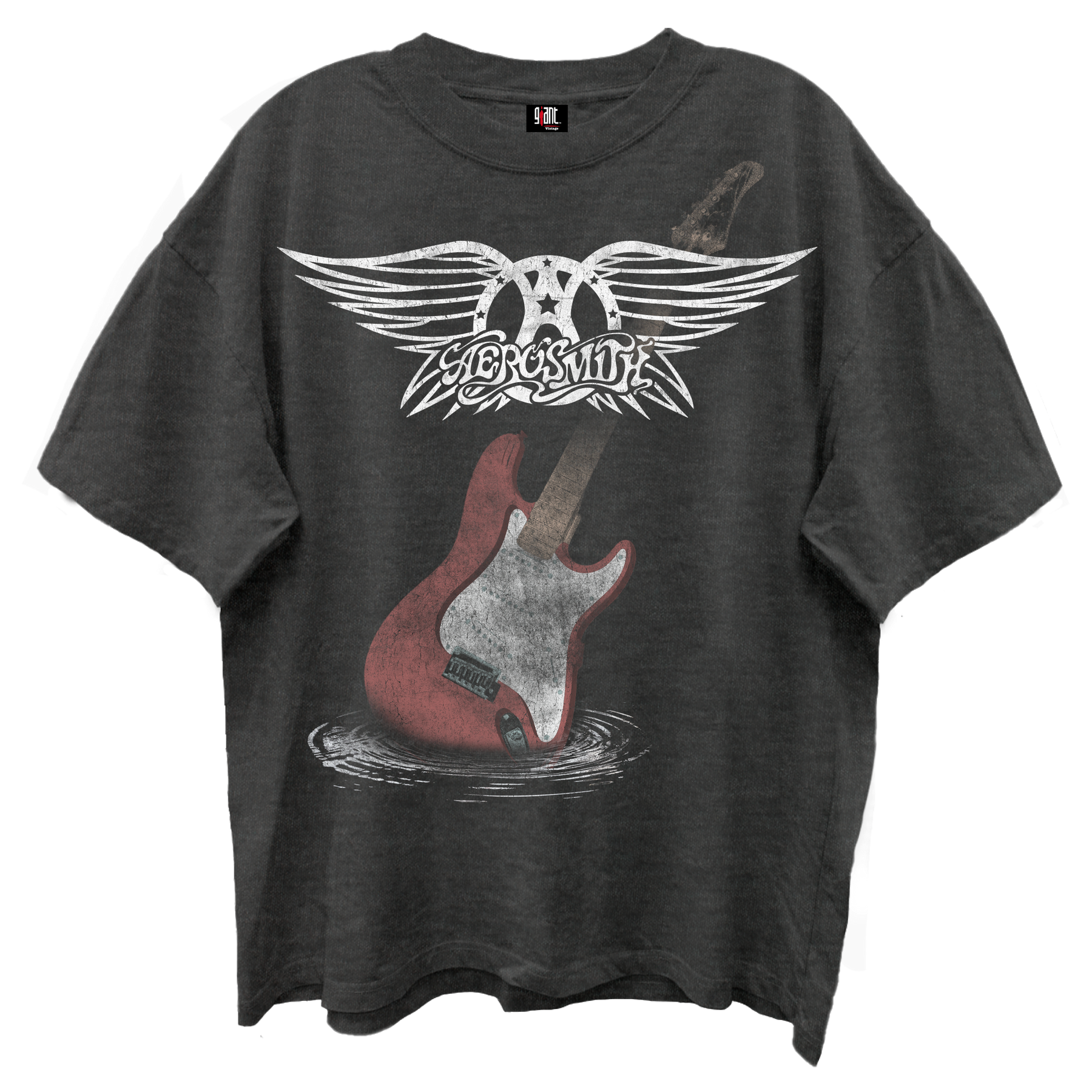 AEROSMITH Oversized T-Shirt, GUITAR WINGS