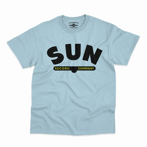 SUN RECORDS Superb T-Shirt, Company Logo Blue
