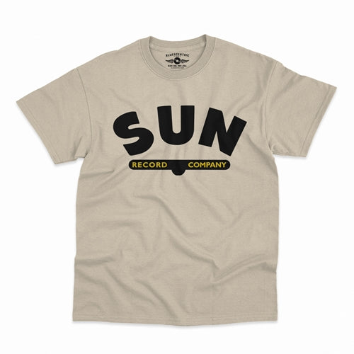 SUN RECORDS Superb T-Shirt, Company Logo Sand