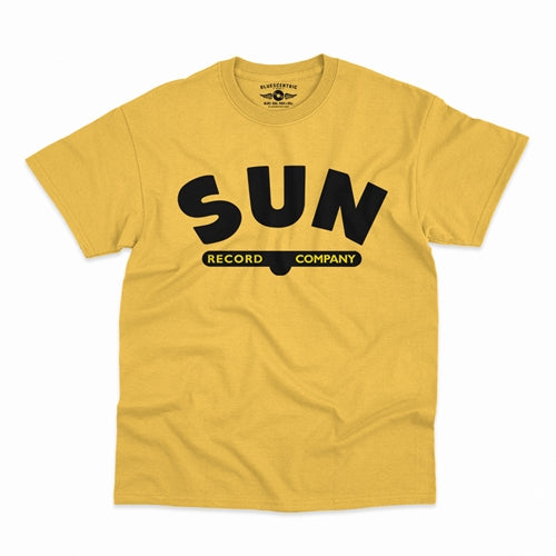 SUN RECORDS Superb T-Shirt, Company Logo Yellow