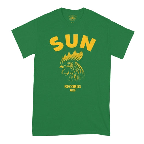 SUN RECORDS Superb T-Shirt, Gritty Rooster Green