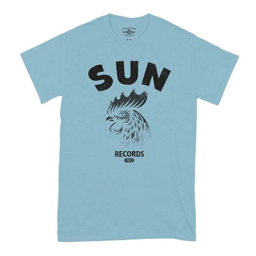 SUN RECORDS Superb T-Shirt, Gritty Rooster Blue