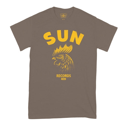 SUN RECORDS Superb T-Shirt, Gritty Rooster Taupe