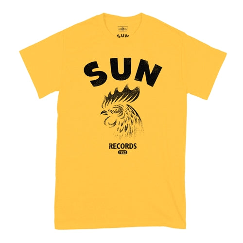SUN RECORDS Superb T-Shirt, Gritty Rooster Yellow