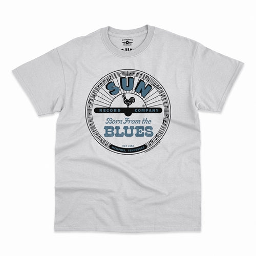 SUN RECORDS Superb T-Shirt, Born from The Blues White