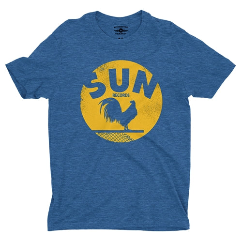 SUN RECORDS Superb T-Shirt, Rooster Coop Blue