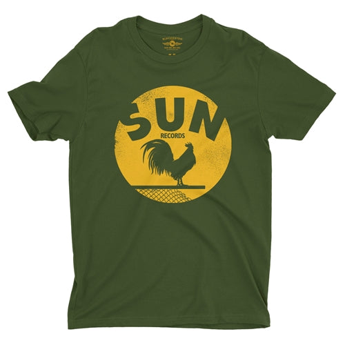 SUN RECORDS Superb T-Shirt, Rooster Coop Olive
