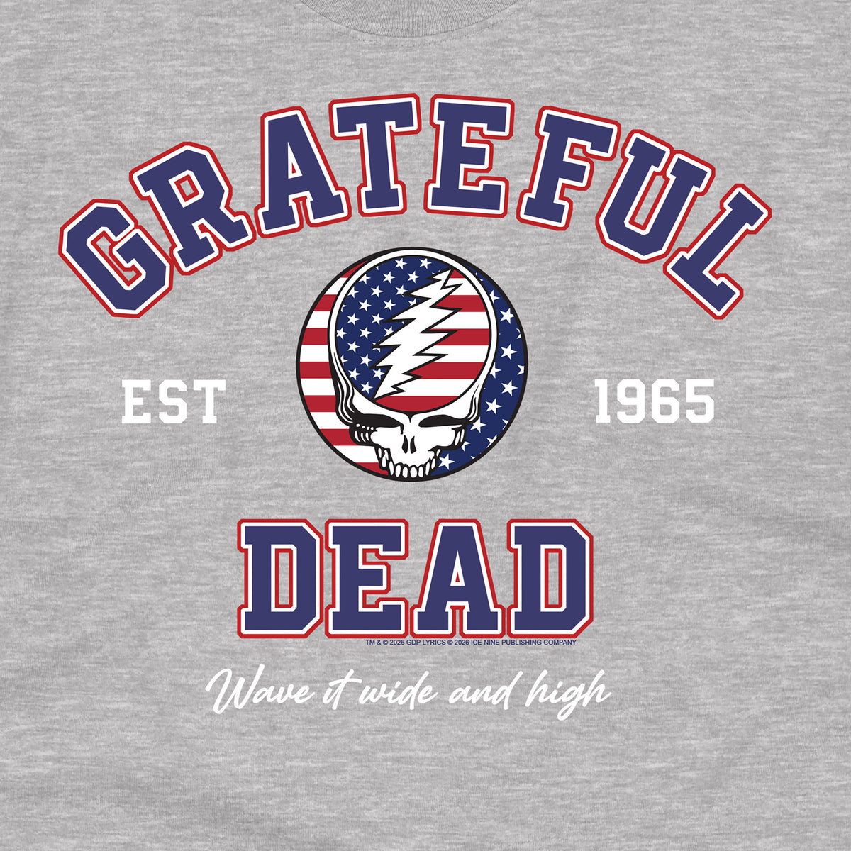 GRATEFUL DEAD T-Shirt, WIDE AND HIGH
