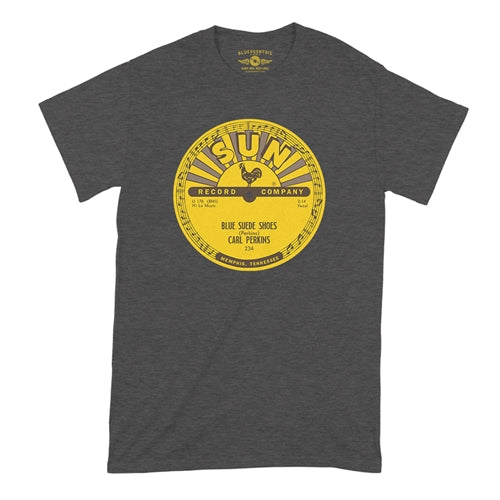 SUN RECORDS Superb T-Shirt, Carl Perkins Heather