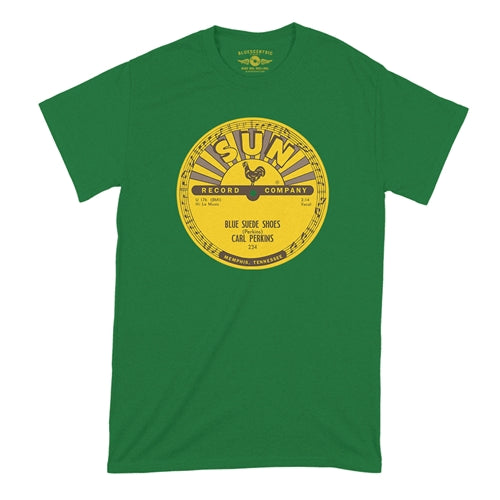 SUN RECORDS Superb T-Shirt, Carl Perkins Green