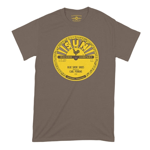 SUN RECORDS Superb T-Shirt, Carl Perkins Taupe