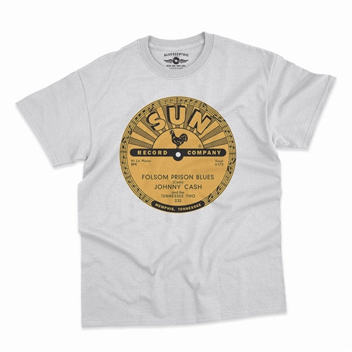 SUN RECORDS Superb T-Shirt, Johnny Cash White