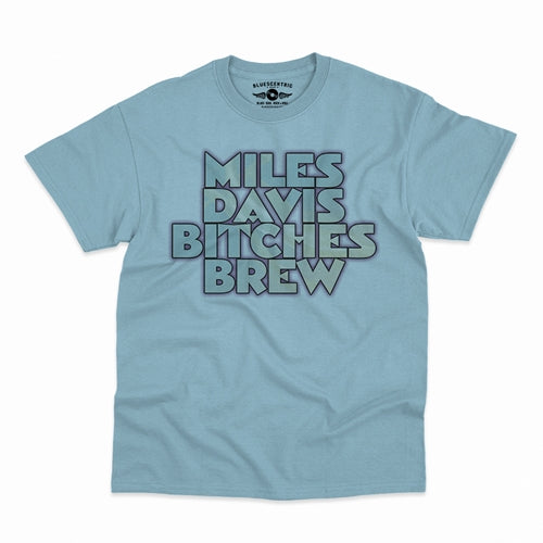 MILES DAVIS Superb T-Shirt, Bitches Brew Blue