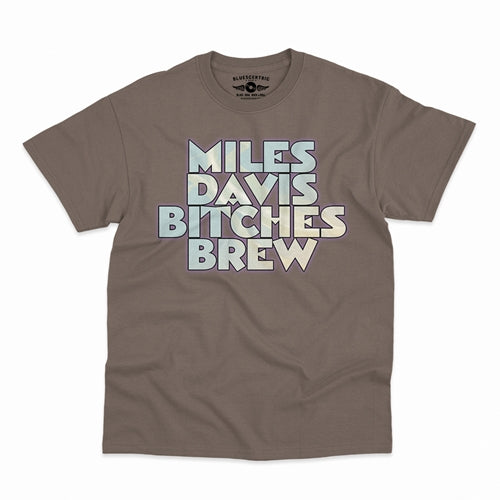 MILES DAVIS Superb T-Shirt, Bitches Brew Taupe