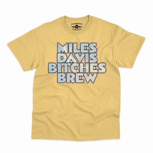 MILES DAVIS Superb T-Shirt, Bitches Brew Yellow