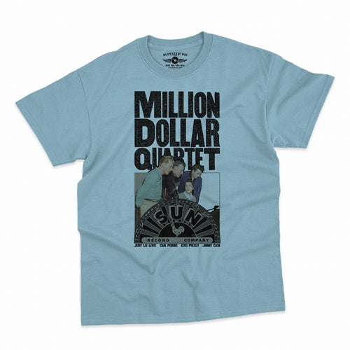 SUN RECORDS Superb T-Shirt, Million Dollar Quartet Blue