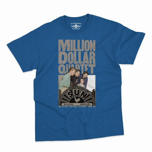 SUN RECORDS Superb T-Shirt, Million Dollar Quartet Royal