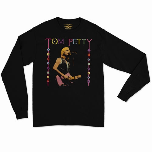 TOM PETTY &amp; THE HEARTBREAKERS Long Sleeve T-Shirt, Colorful