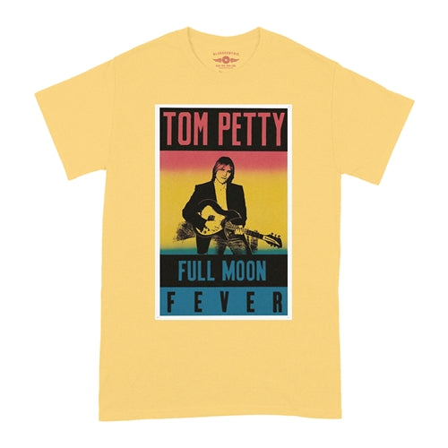 TOM PETTY &amp; THE HEARTBREAKERS Superb T-Shirt, Full Moon Fever Yellow